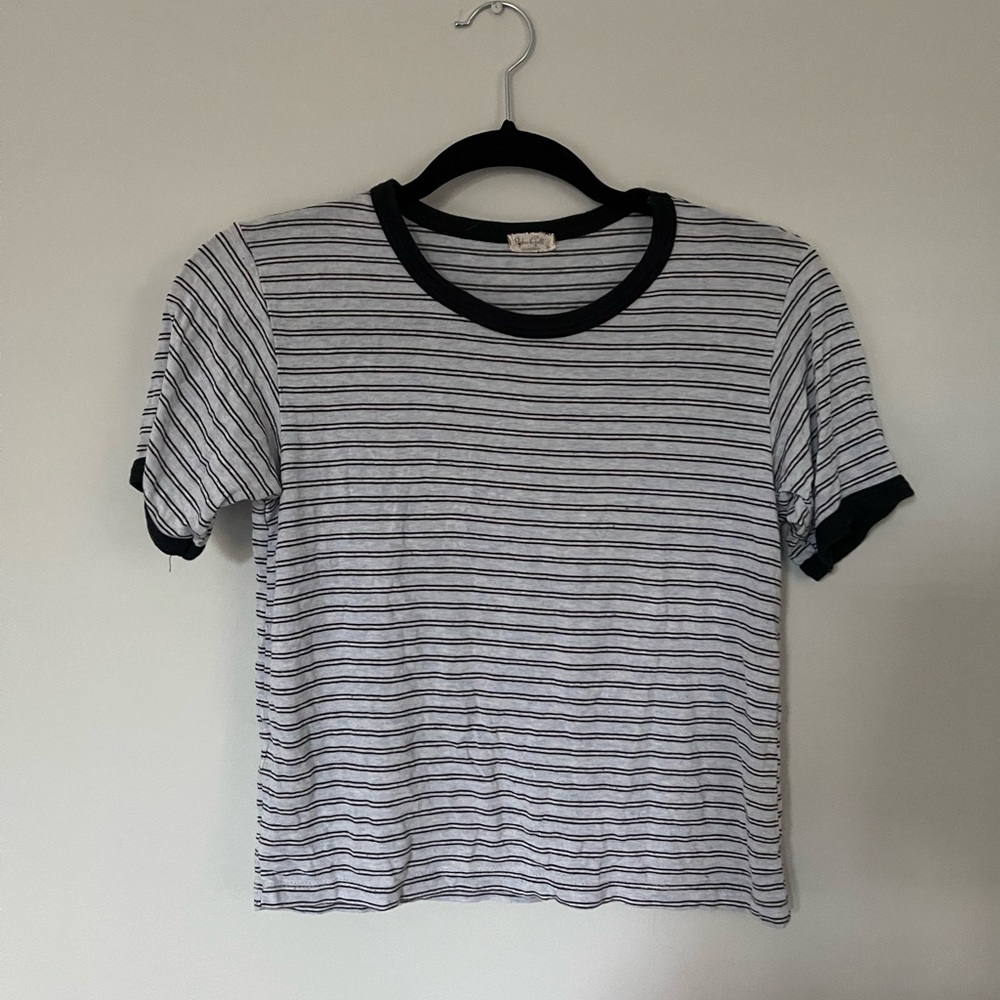 cute girls striped tee